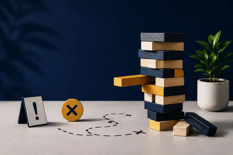 Illustration des principales erreurs qui nuisent à la visibilité d’une entreprise