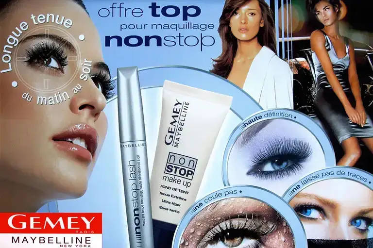 Campagne de lancement Gemey Maybelline Nonstop