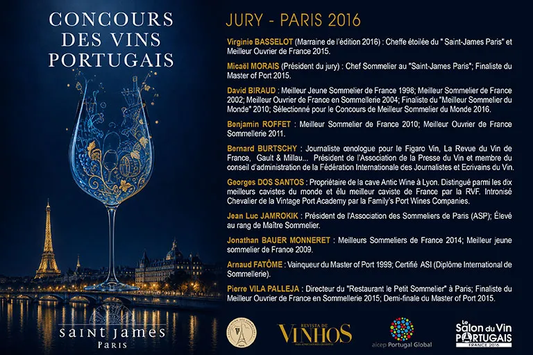 Conception de l'affiche du concours des vins portugais à Paris