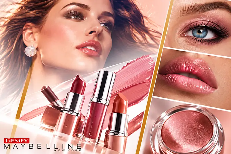 Illustration générique de campagne Gemey Maybelline